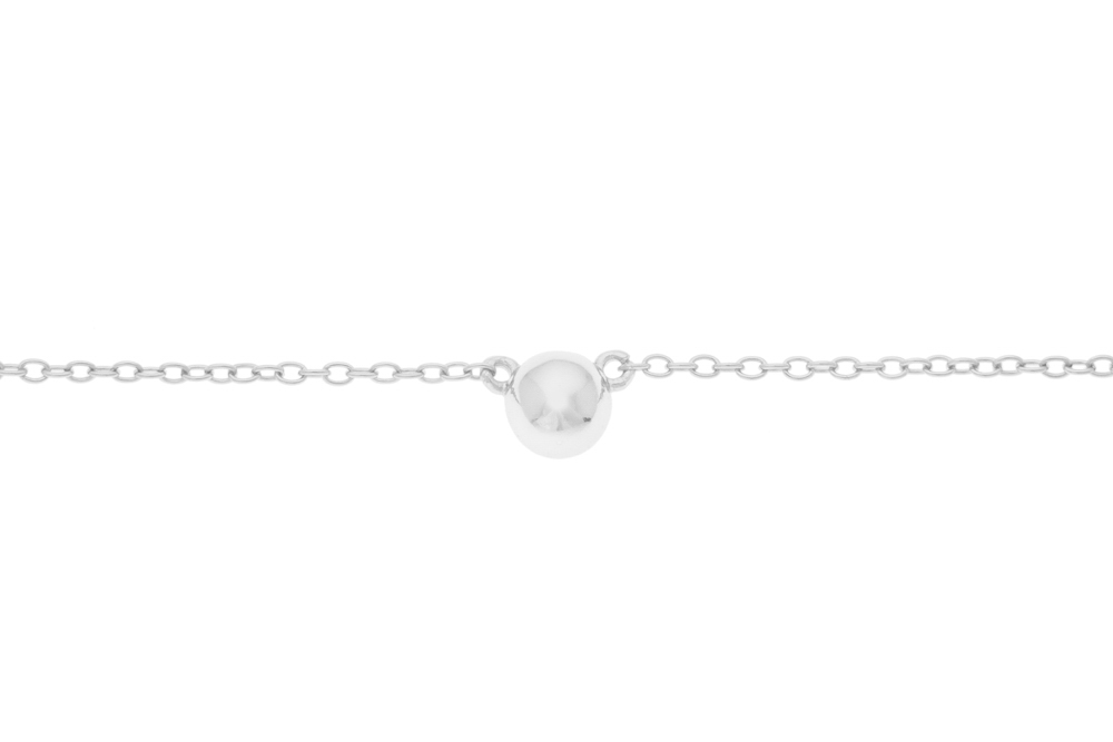 Collar plata 925 media bola 