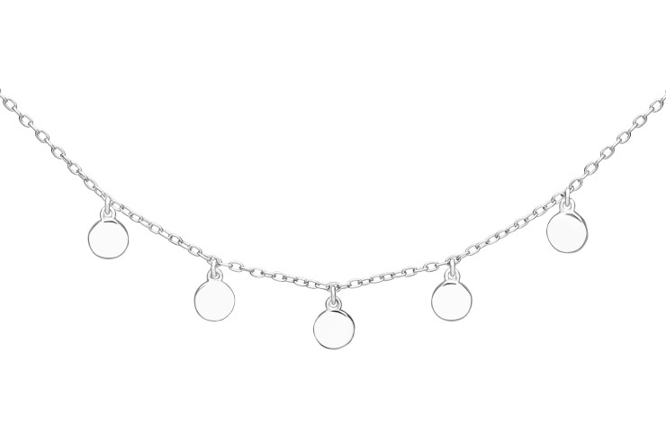 Collar plata 925 5 plaquitas
