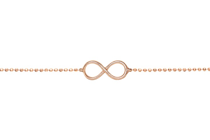 Collar plata 925 infinito cadena bola diamantada 