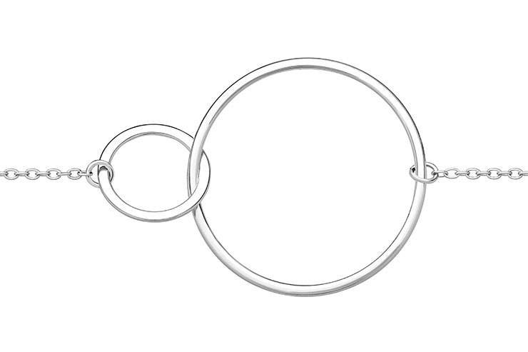 Silver 925 necklace 40+5cm sterling silver