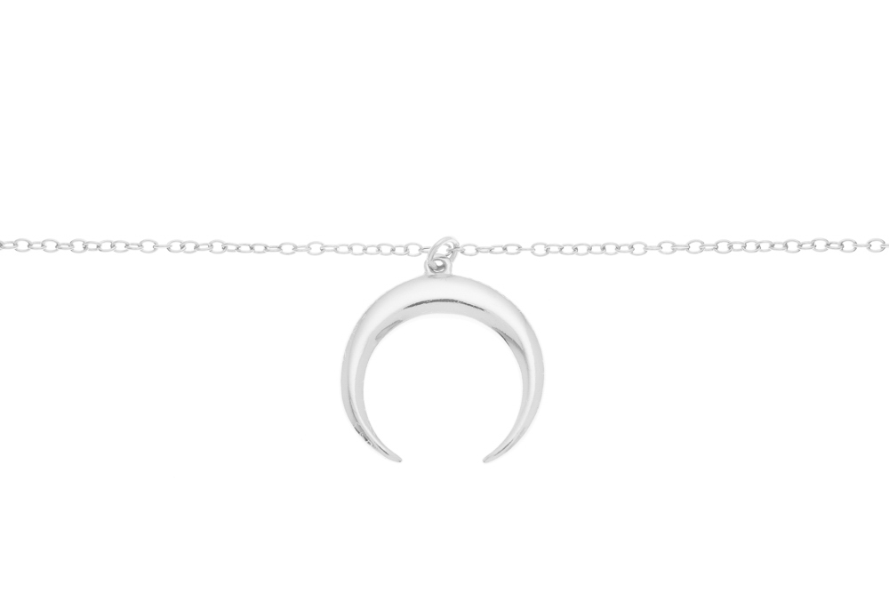 Collar cuerno plata 925 