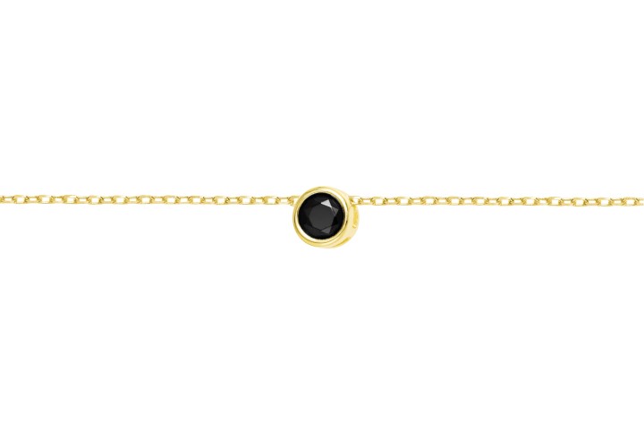 Collar plata 925 con  zirconita 4mm 