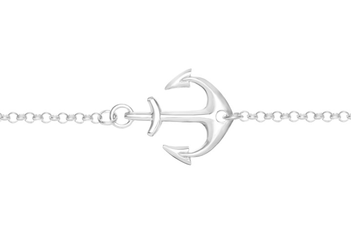 Silver 925 anchor necklace 38+5cm sterling silver