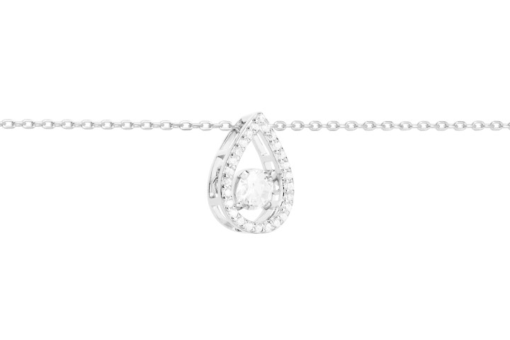 Pendant silver 925 40+5cm rose gold plated