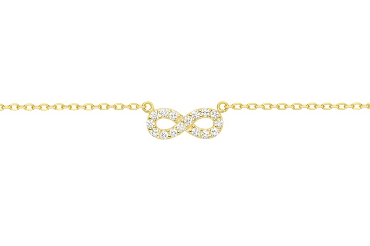 [10438C382ZBL] Silver cz necklace 38+5cm rutenium plated (White, Gold plated)