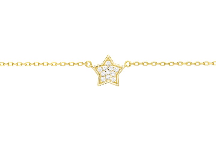[10440C382ZBL] Silver cz necklace 38+5cm rutenium plated (White, Gold plated)