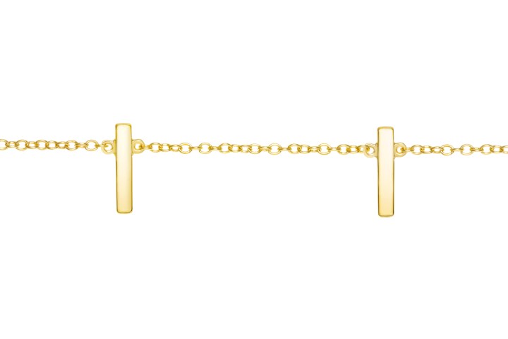 Collar plata 925 5 barras 