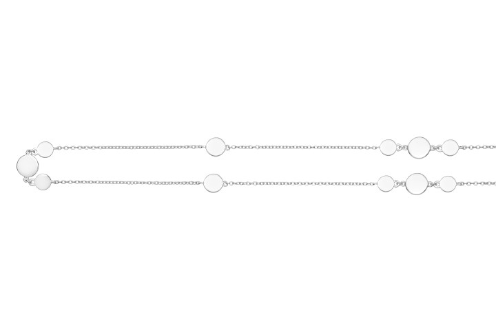 Collar plata 925 circulos 