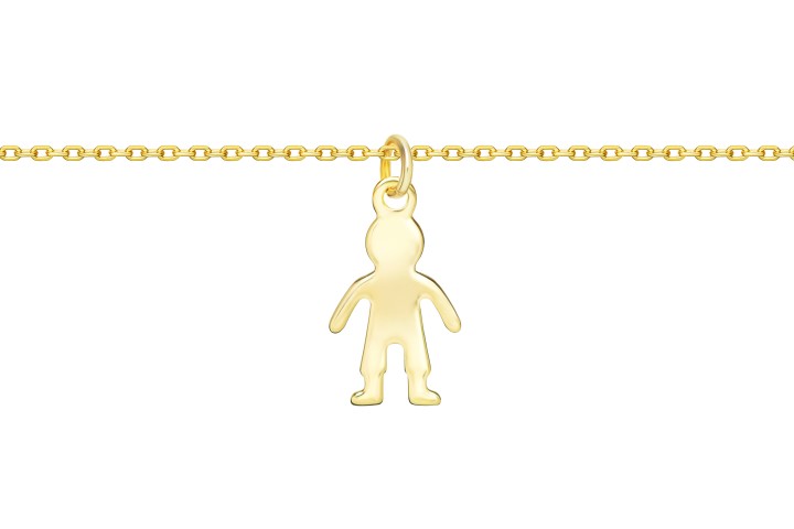 Silver 925 boy necklace 38+5cm sterling silver