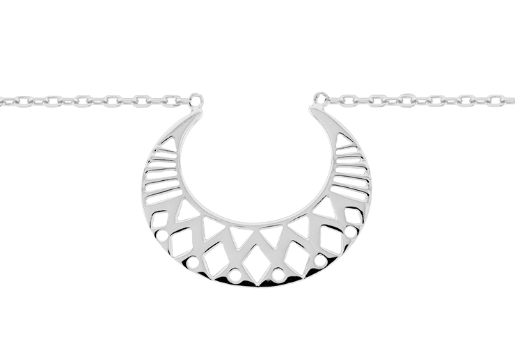 Silver 925 necklace 40+5cm sterling silver