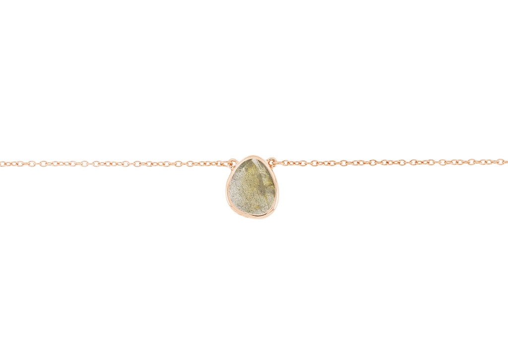 Collar plata 925 piedras semi preciosas 