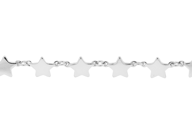 Silver 925 stars necklace