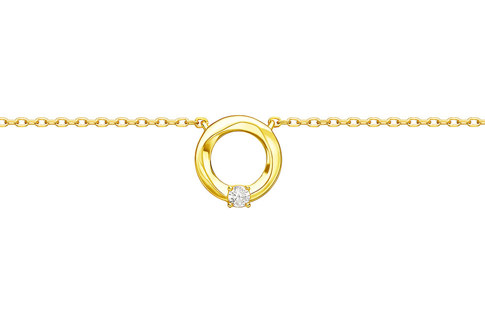 [11303C382ZBL] Collar plata 925 zirconita (Blanca, Oro)