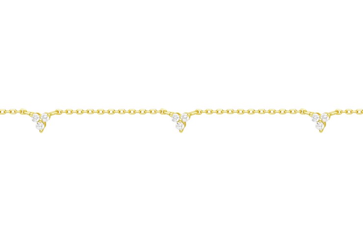 [11322C382ZBL] Collar plata 925 zirconitas (Blanca, Oro)