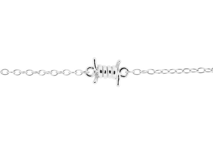 Collar plata 925 bobina hilo 