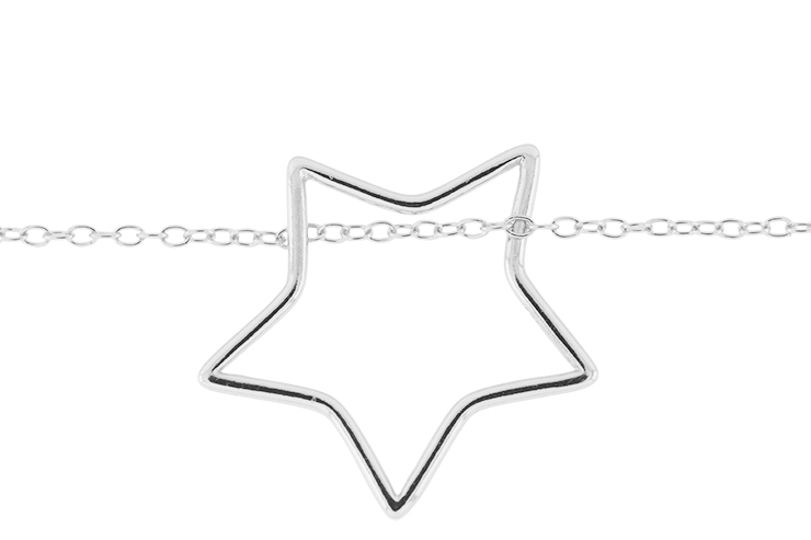 Silver 925 necklace 38+5cm sterling silver