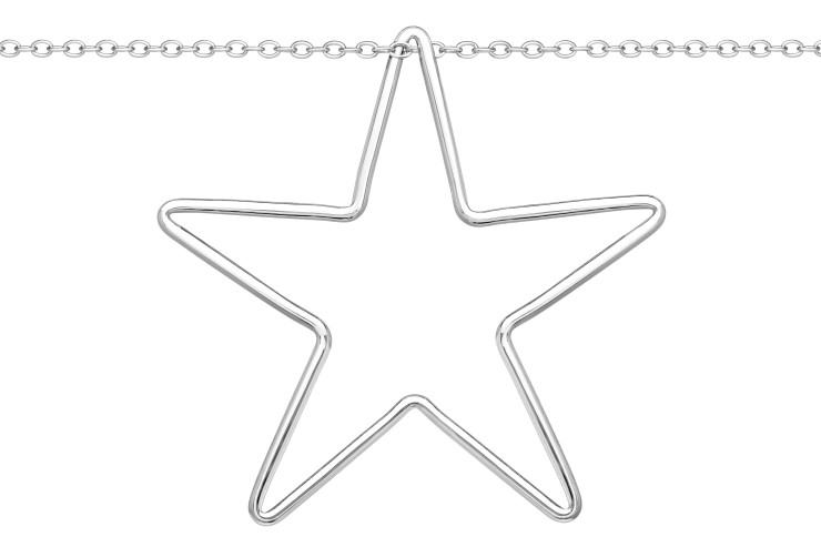 Silver 925 necklace 38+5cm sterling silver