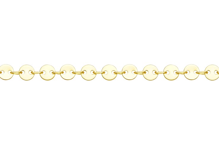 Collar choker plata 925 plaquitas 