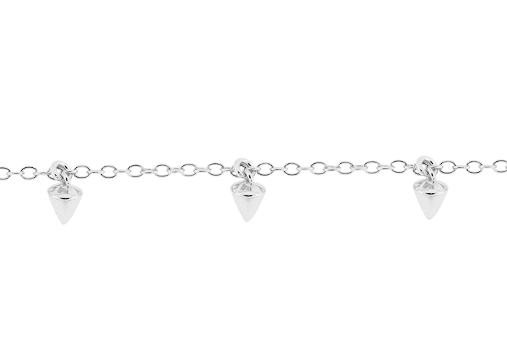 Collar plata 925 mini conos 