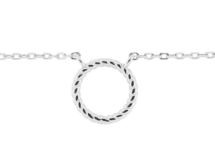 Collar plata 925 circulo 
