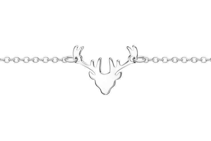 Collar plata 925 ciervo 