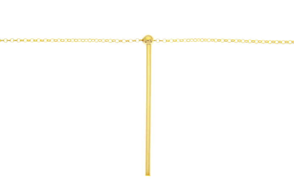 Collar plata 925 bola 4mm con tubo 