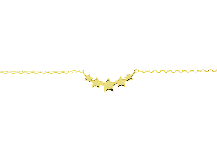 Collar plata 925 estrellas
