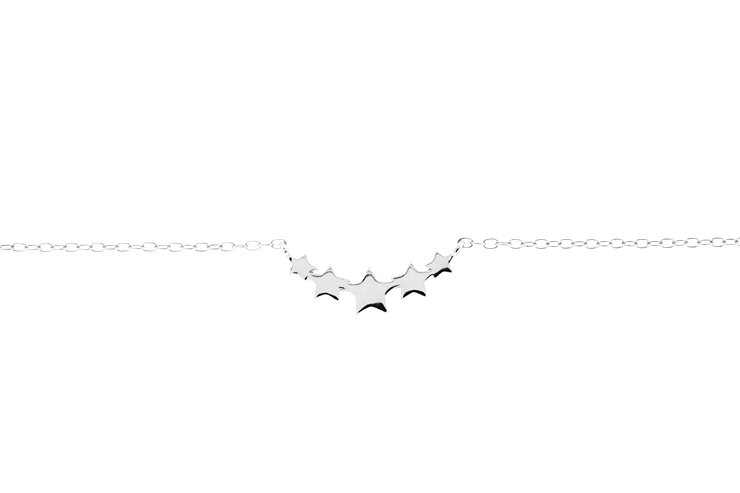 Sterling silver mini star necklace