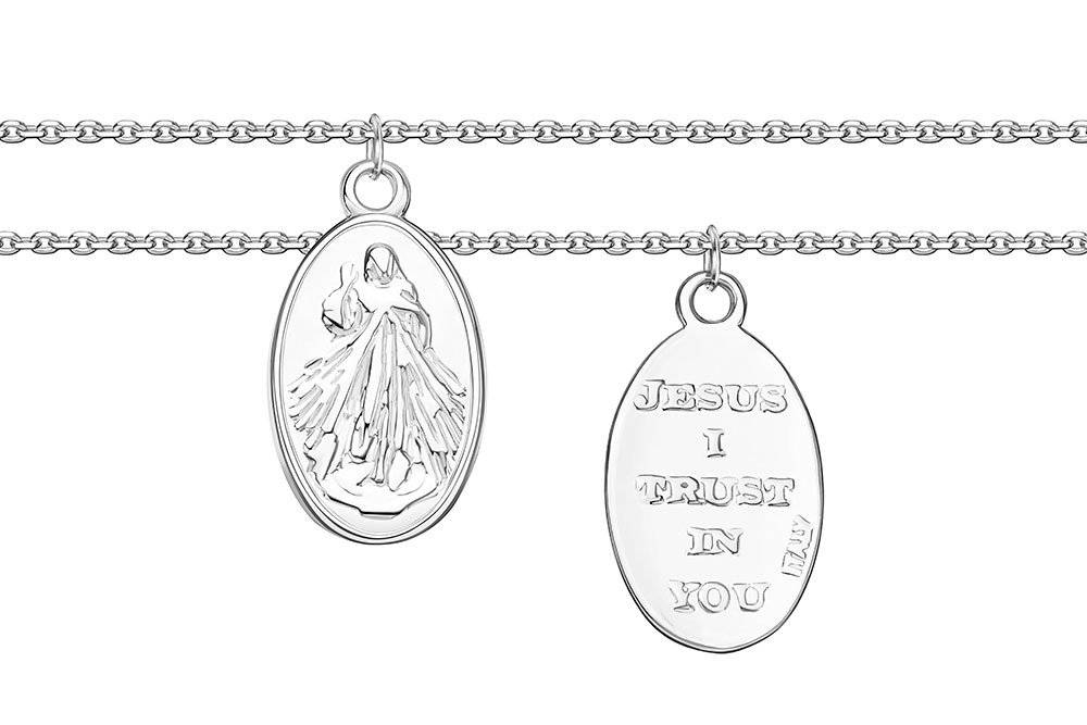 Silver 925 necklace 40+5cm sterling silver