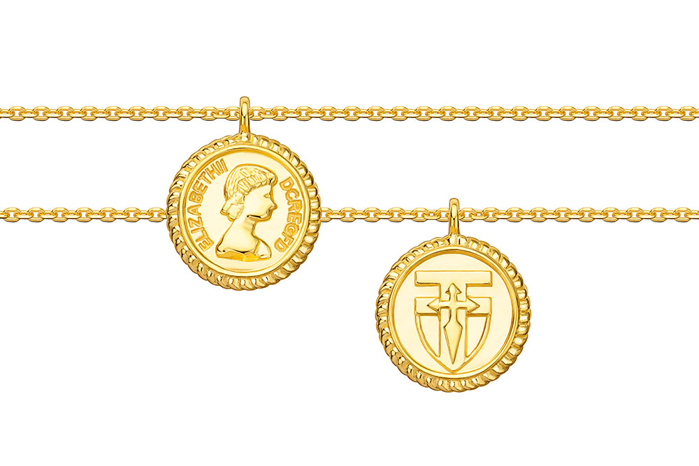 Collar plata 925 moneda libra esterlina 