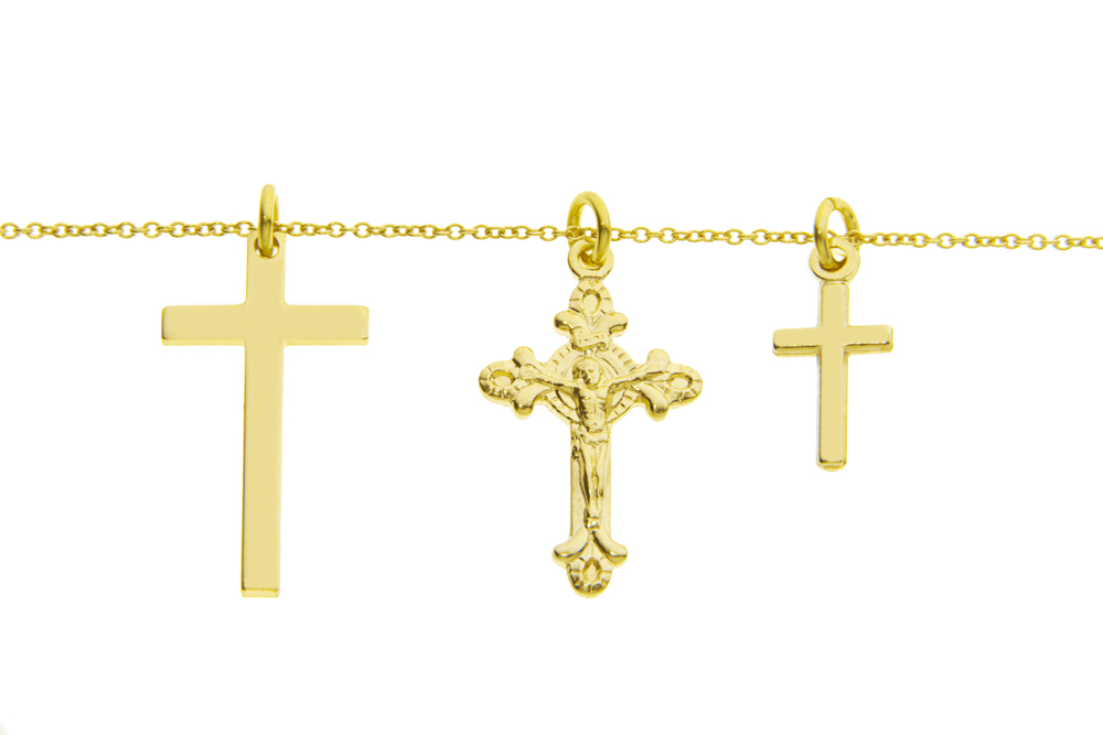 Collar plata 925 tres cruces