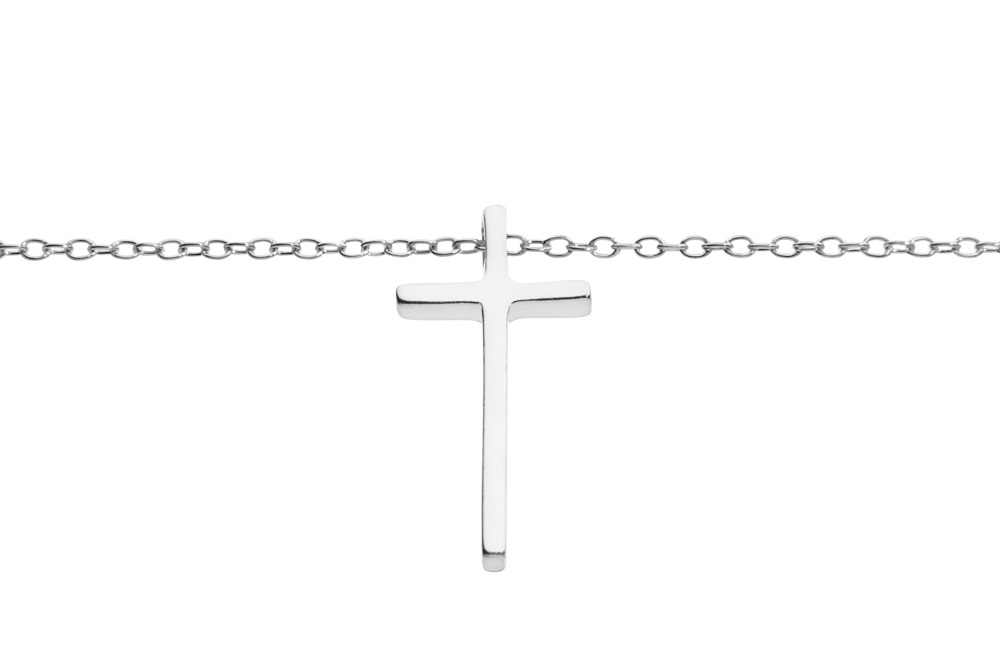 Collar plata 925 cruz 