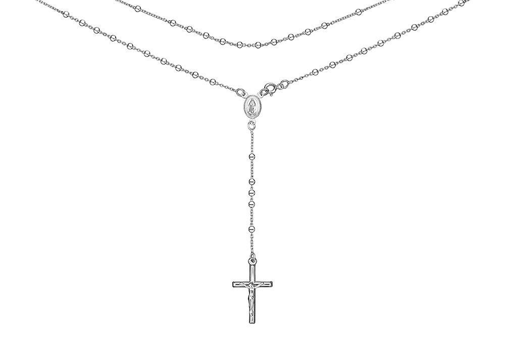 [13385C6000PL] Silver 925 rosary 60cm sterling silver (Sterling silver)