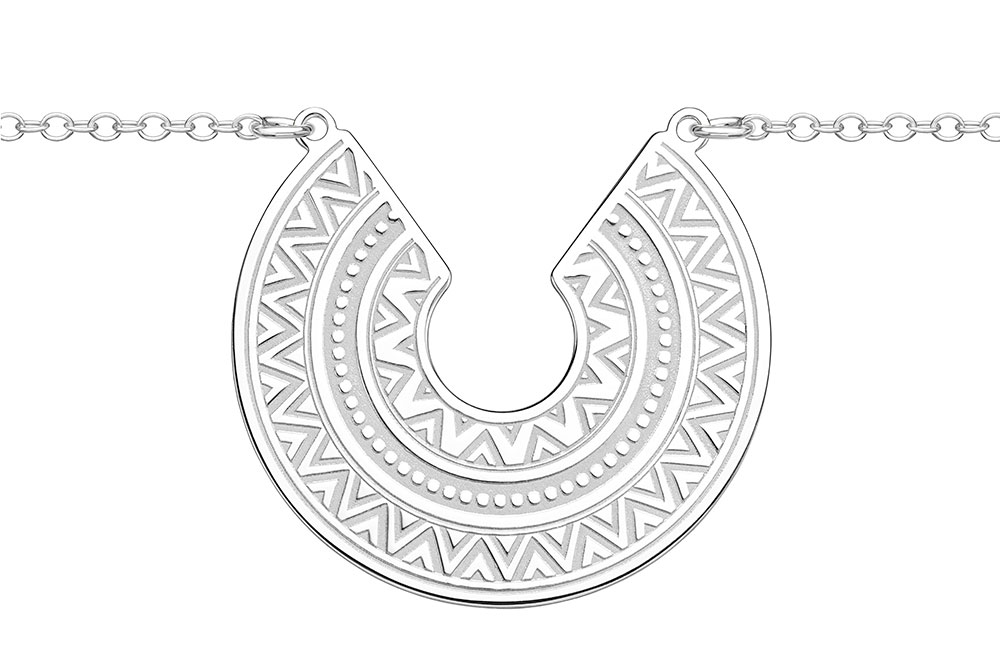Collar plata 925 sol azteca