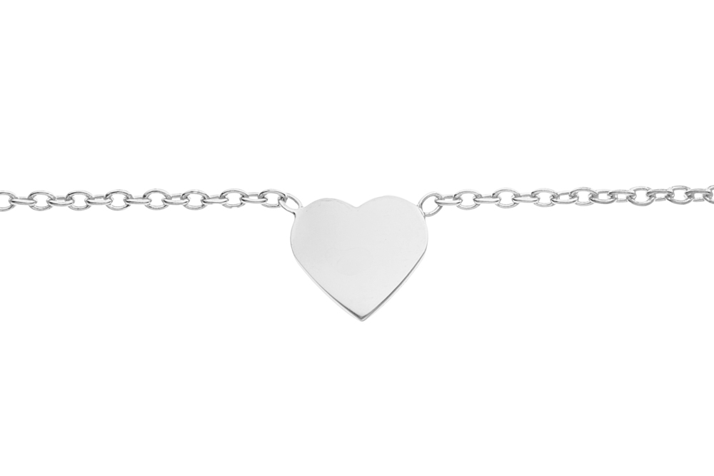 Collar choker plata 925 corazón 