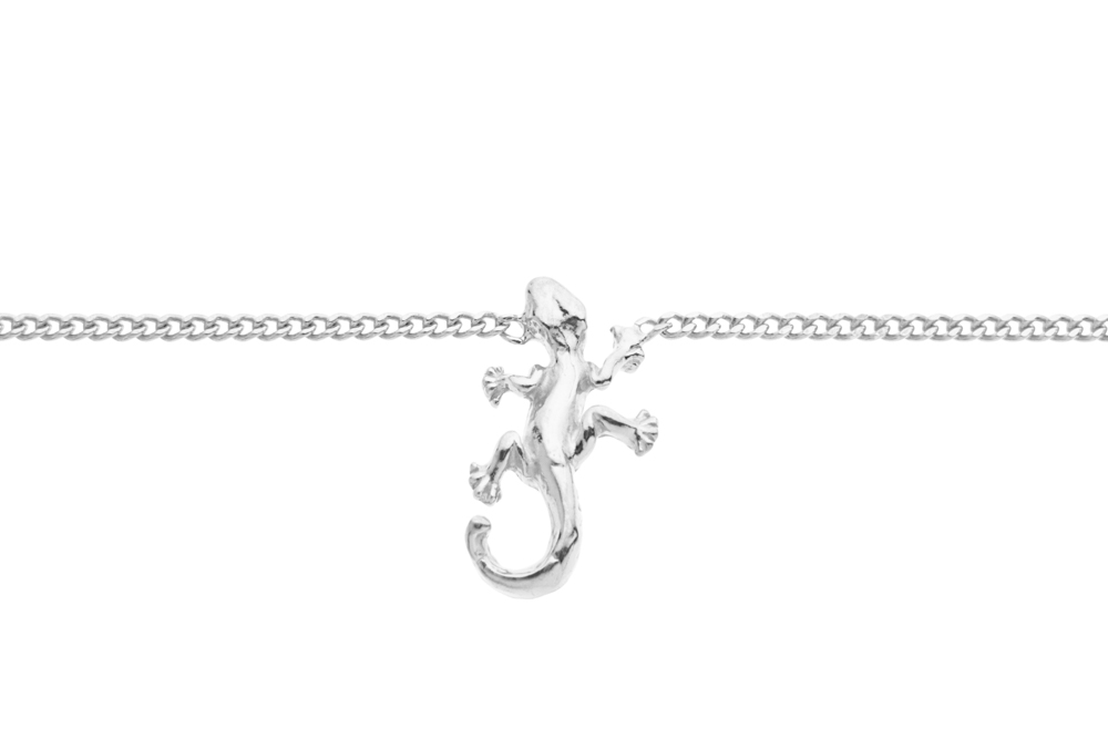 Collar plata 925 lagartija 