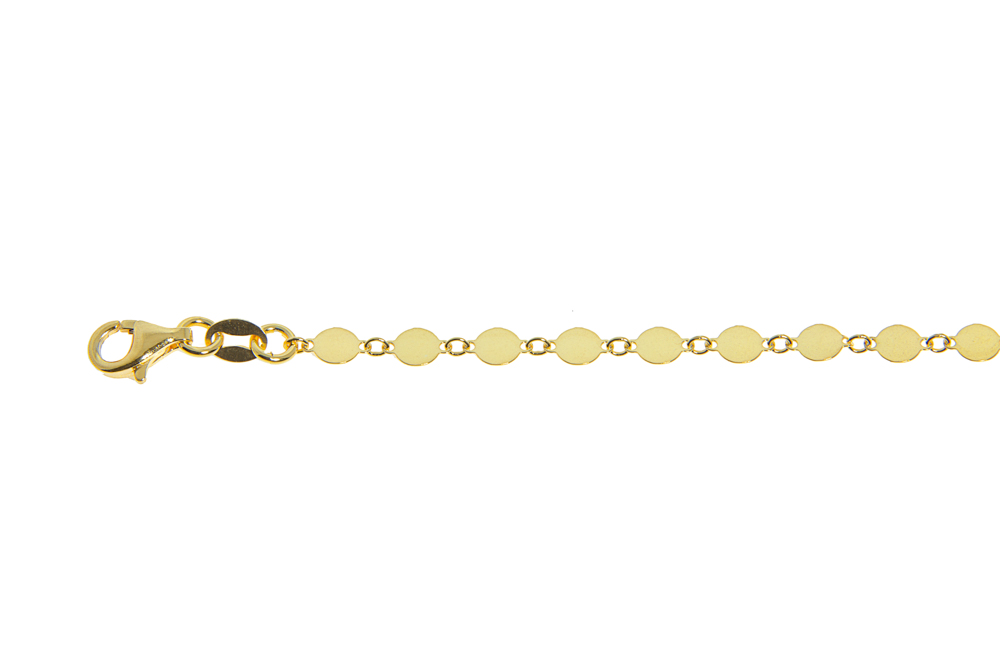 Collar plata 925 cadena placas 5.5mm
