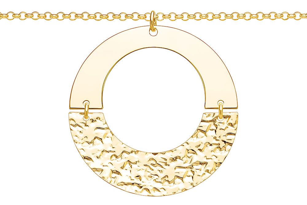 Silver 925 necklace 40+5cm rhodium