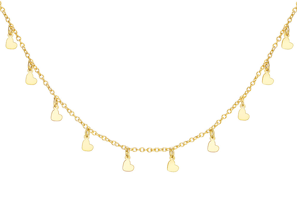 Collar plata 925 corazones