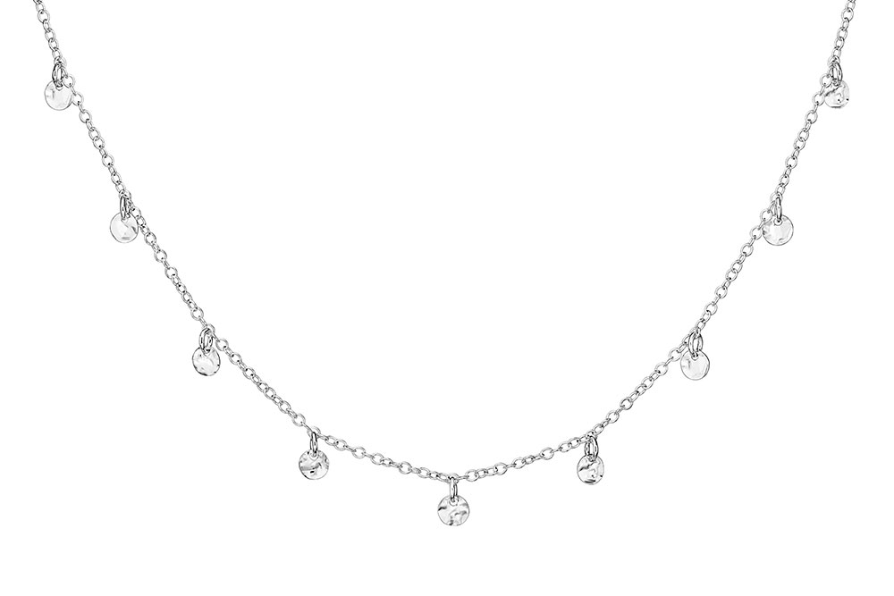 Collar plata 925 plaquitas martelé