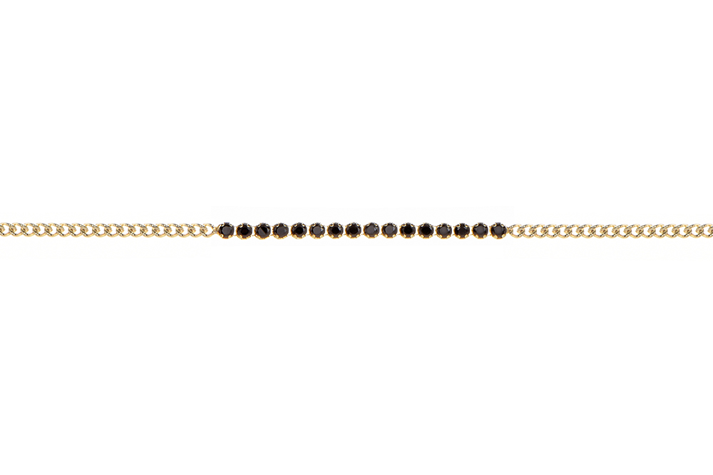 Collar plata 925 c.barbada con zirconitas 