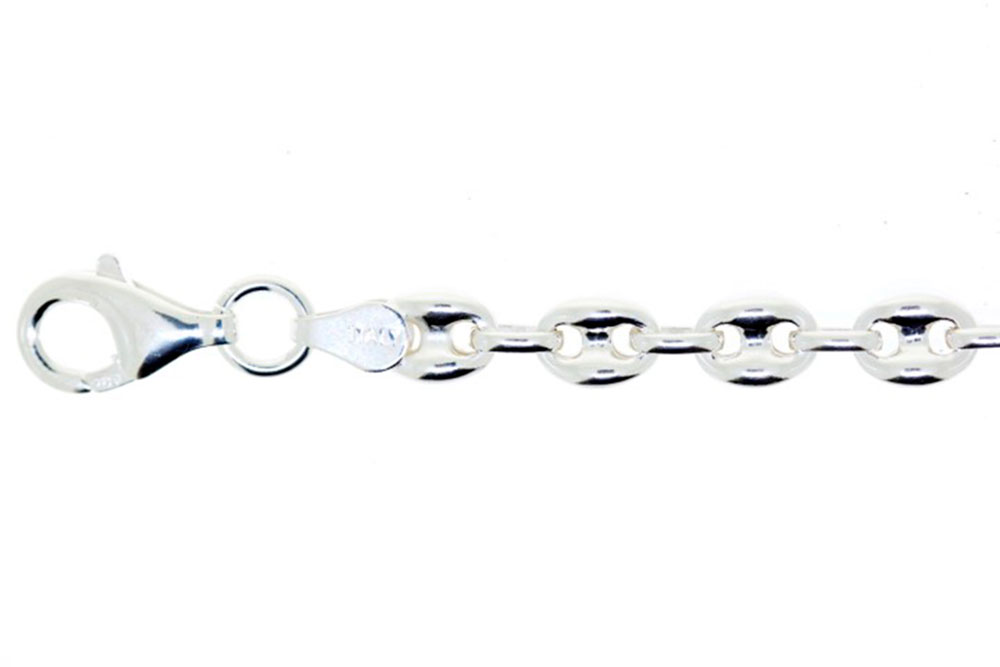 [14813N00400000PL] Sterling silver hollow marina necklace (Sterling silver)