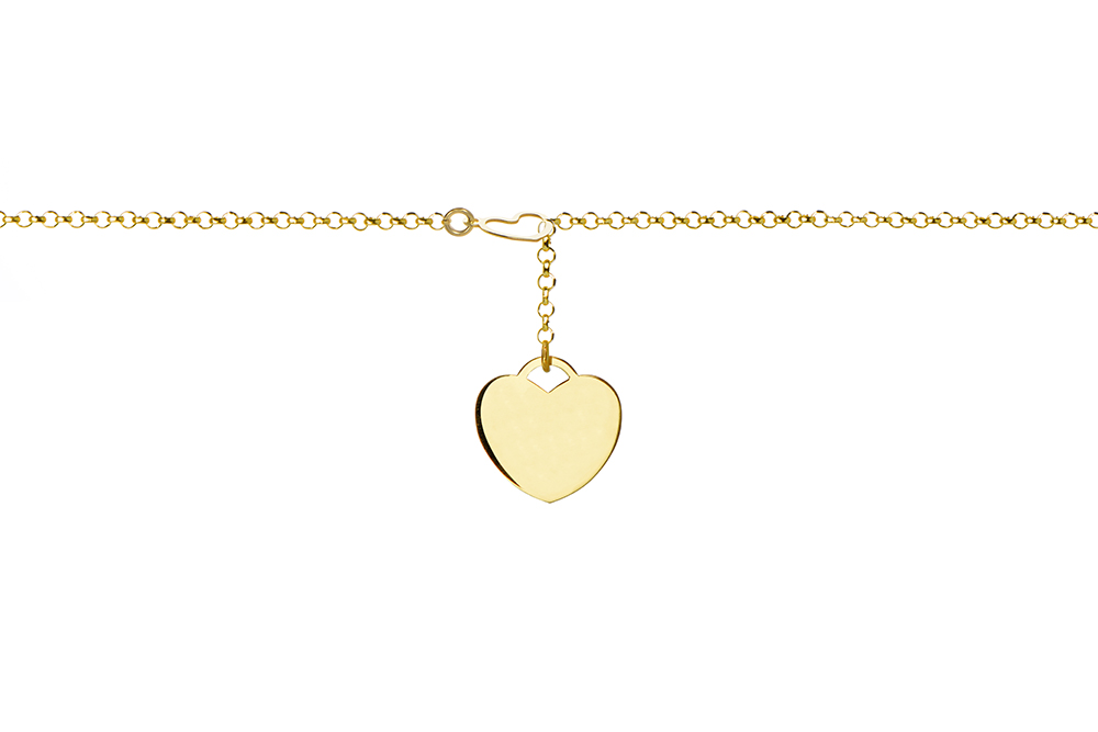 Sterling silver two hearts necklace