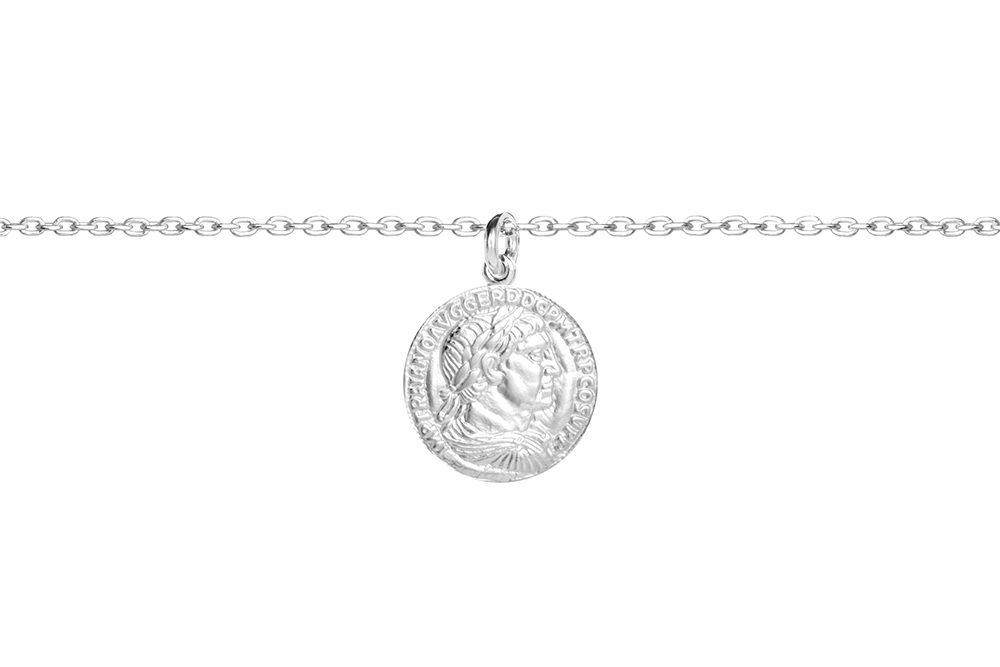 Collar plata 925 moneda romana 11mm