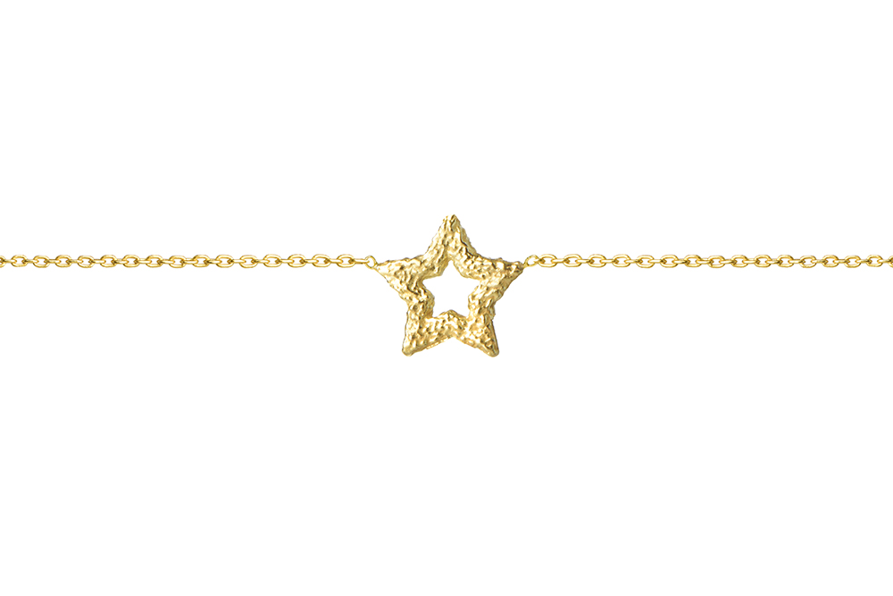 Collar plata 925 estrella diamantada grande