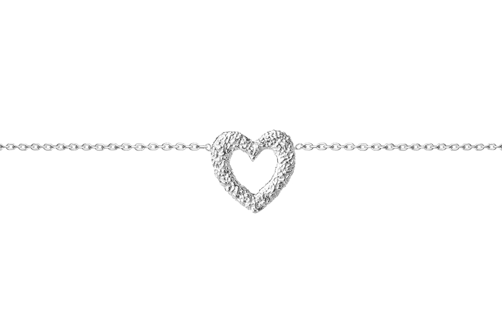 Sterling silver heart necklace