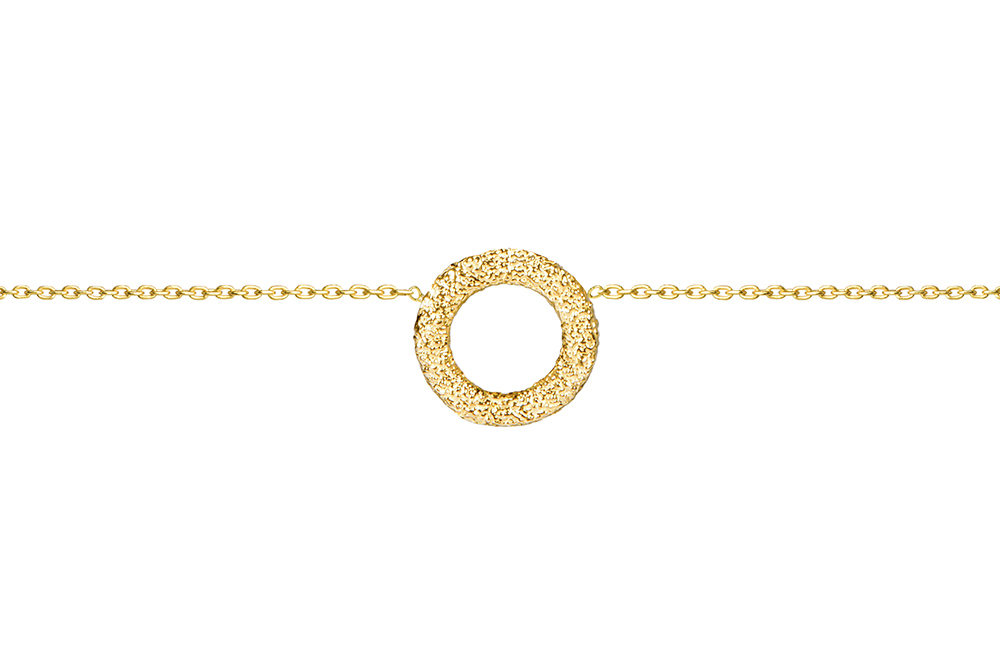 Collar plata 925 circulo diamantado