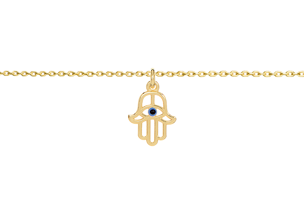 Sterling silver hand of fatima necklace