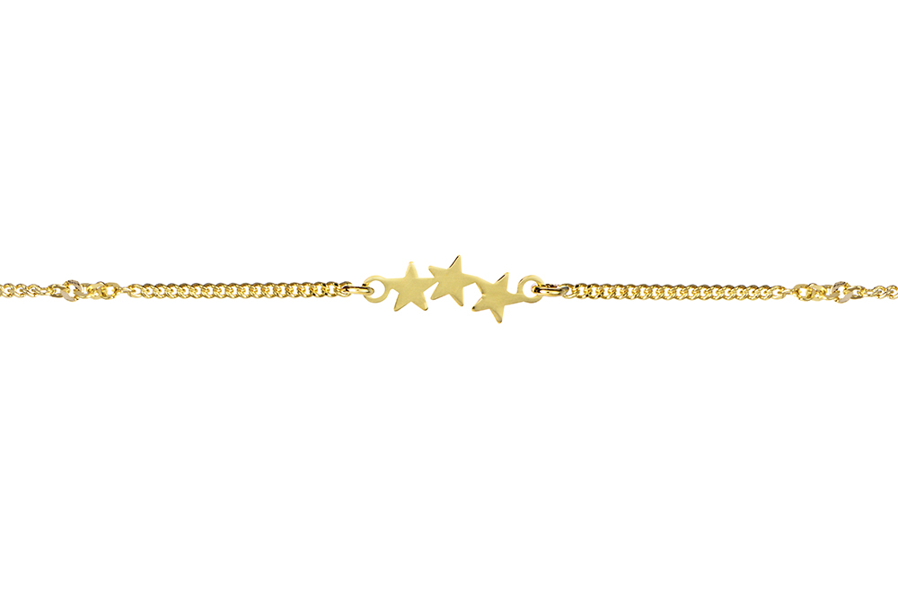 Collar plata 925 tres mini estrellas