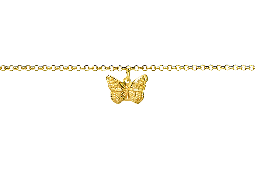 Collar plata 925 mariposa 13x18mm